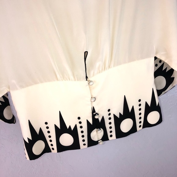 Anthropology x Anna Sui Silk Blouse size 4, small - Picture 7 of 14